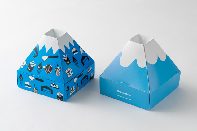 富士山型のテイクアウト用容器