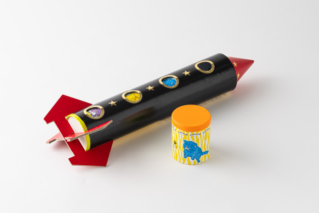 ロケット型の特殊な紙管